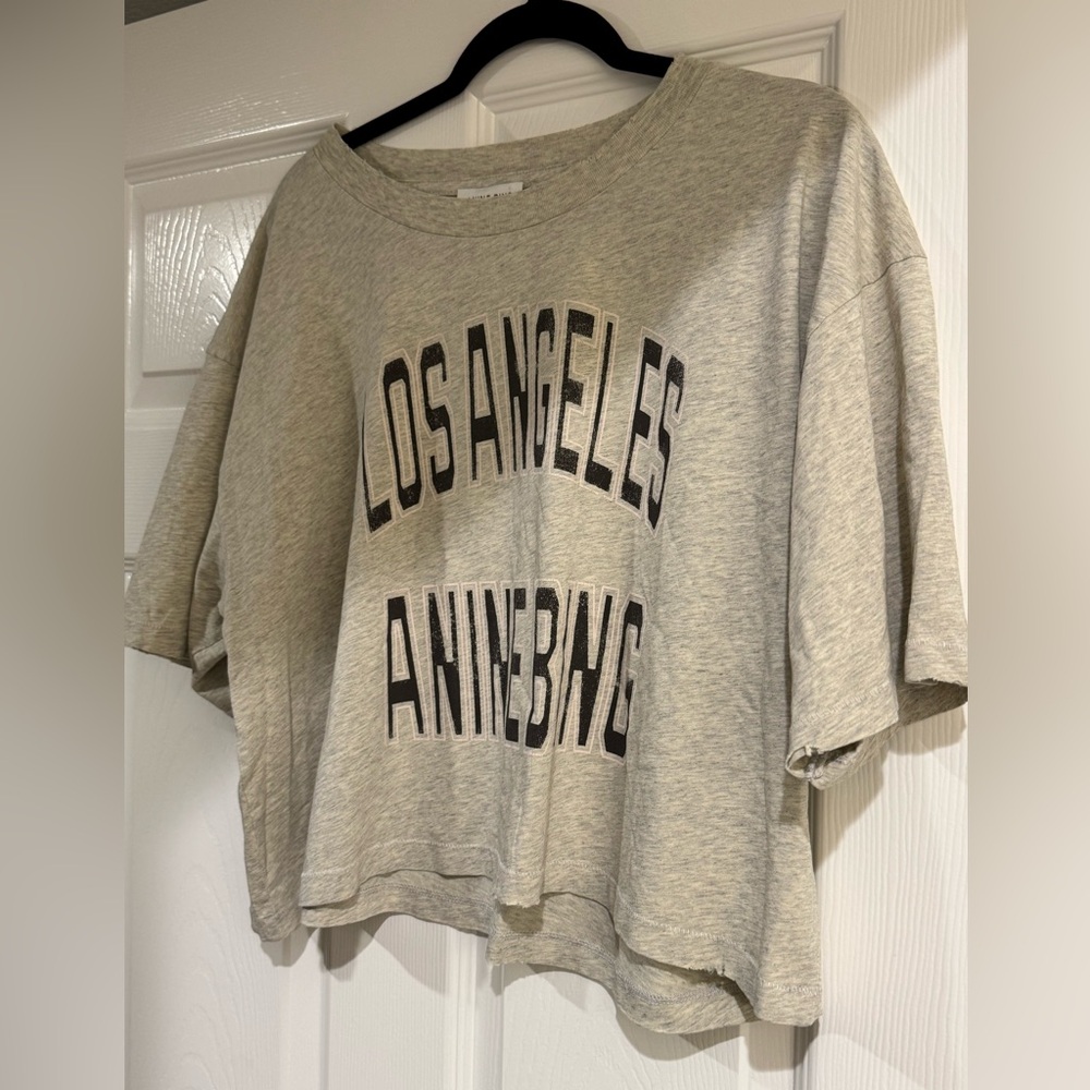 ANINE BING Johnny Cropped Tee - Picture 3 of 5